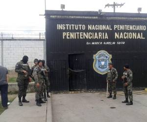 Fuertes medidas de seguridad en la Penitenciaría Nacional. (Foto: Estalin Irías)