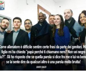 David Suazo ayuda a combatir el racismo en Italia.