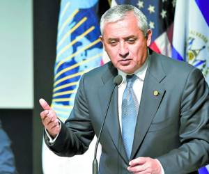 Otto Pérez, presidente de Guatemala.