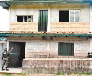 Algunas casas incautadas en San Pedro Sula, que se convertirían postas policiales, se encuentran sin terminar.
