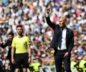 El técnico francés Zinedine Zidane lamentó no lograr el triunfo ante el Atlético de Madrid (Foto: Agencia AFP)