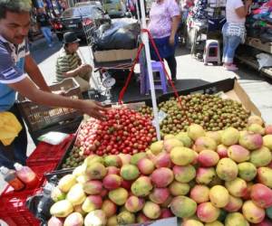 Mangos y ciruelas son ofrecidas a bajo costo en los mercados de la ciudad. Foto: Alejandro Amador/ EL HERALDO.