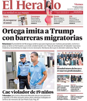 Ortega imita a Trump con barreras migratorias