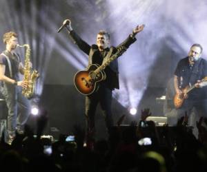 Un total de 17 temas interpretó Alejandro durante su concierto en Honduras, dentro de la gira “Sirope”. Foto: Emilio Flores/EL HERALDO.