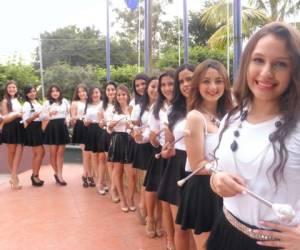 Ellas son las hermosas reinas del Instituto España Jesús Milla Selva que deleitaran con sus movimientos este próximo 15 de septiembre en el Estadio Nacional Tiburcio Carias Andino de Tegucigalpa.