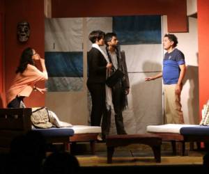 Karla Díaz, Alejandra Crutié, Charlie Corea y Joaquín Palma dan vida a la trama. / Foto: Emilio Flores (El Heraldo).