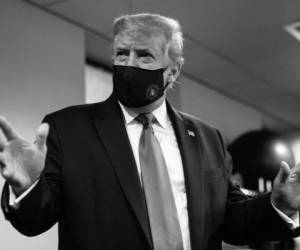 Trump recién usó mascarilla en público por primera vez el 11 de julio. Foto @realDonaldTrump.