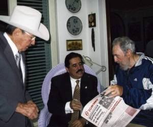El propio expresidente Manuel Zelaya difundió las fotografías con el líder cubano Fidel Castro para convencer a la prensa que en efecto se llevó a cabo el encuentro.