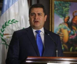 El presidente de Honduras, Juan Orlando Hernández.