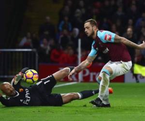 El West Ham United cayó 2-0 frente al Watford, en lo que fue su séptima derrota del torneo y en apenas 12 fechas. Foto tomada de @WestHamUtd/Twitter.