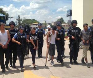 Los seis pandilleros capturados operaban la colonia Villeda Morales, al sur de la capital de Honduras.