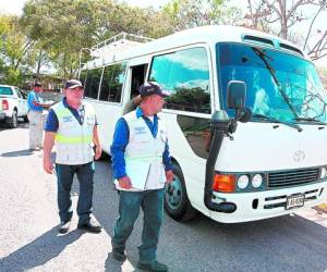 En Tegucigalpa, San Pedro Sula, La Ceiba y Choluteca será la revisión de las unidades de transporte público