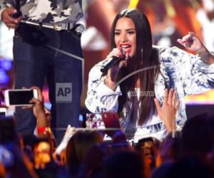 Demi Lovato durante su presentación en el iHeartRadio Music Festival 2017 en Las Vegas en una fotografía del 23 de septiembre de 2017.
