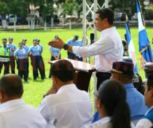 'La ley de reformas a los centros penitenciarios comprende una gran cantidad de reformas', dijo Juan Orlando Hernández (Foto: Johny Magallanes/ El Heraldo Honduras/ Noticias de Honduras)