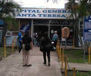 Los elementos de la Agencia Técnica de Investigación Criminal (ATIC) llegaron hasta el Hospital Santa Teresa de Comayagua.