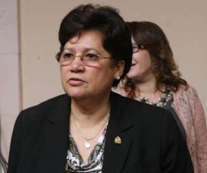 Vilma Morales, presidenta de la Comisión Interventora del IHSS.