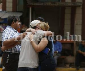 Sus familiares no podían creer lo ocurrido al retirar los restos mortales de su querida Andrea.