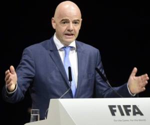 El pésame fue publicado a nombre de Gianni Infantino y la FIFA. Foto: Agencia AFP.