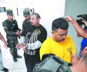 Olvin Arriaga y Héctor Medina fueron llevados al tribunal.