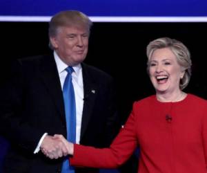 Donald Trump y Hillary Clinton protagonizaron anoche el primer debate presidencial (Foto: AFP)