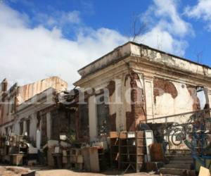 Fachada interior de los pabellones que albergaban parte de las celdas de la antigua Penitenciaria Central (Foto: El Heraldo Honduras/ Noticias de Honduras)