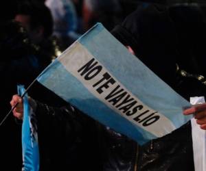 Durante el fin de semana, hubo un plantón en Buenos Aires en apoyo a Messi.