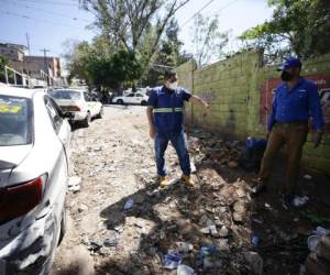 Germán Pavón, titular de la Gerencia de Aseo y Wilmer Mascareño, de Amasah, acordaron recuperar el predio frente a la escuela en el Hato de Enmedio.