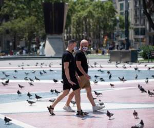 Cataluña, una de las primeras regiones españolas que fueron alcanzadas por la segunda ola de la epidemia en julio. Foto: AFP