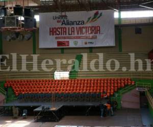 El Coliseum Nacional de Ingenieros será el escenario donde la alianza opositora tendrá su primera asamblea. En este evento se podría conocer el nombre del líder político que será el candidato de la alianza opositora para las próximas elecciones generales a desarrollarse en noviembre próximo. Foto: Mario Urrutia/El Heraldo.