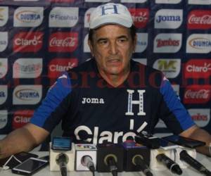 Jorge Luis Pinto, director técnico de la Selección Nacional de Honduras. Foto: Grupo Opsa.