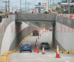El nuevo túnel fue habilitado este miércoles por las autoridades de la Alcaldía Municipal de Tegucigalpa. Foto: Efraín Salgado / EL HERALDO.