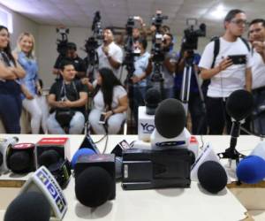 La conferencia de prensa fue cubierta por medios nacionales e internacionales (Foto: Delmer Martínez/OPSA)