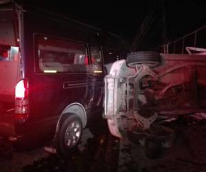 El accidente ocurrió en una de las entradas del sector de Chamelecón, zona norte de Honduras.