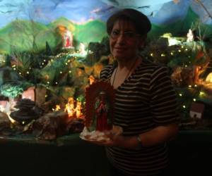 La creadora de esta obra de arte, Rosa Carlota de Valladares. Foto: Johny Magallanes/EL HERALDO.