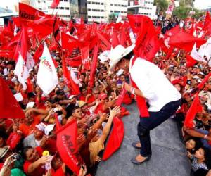 La precandidata del partido Libertad y Refundación (Libre), Xiomara Castro de Zelaya.