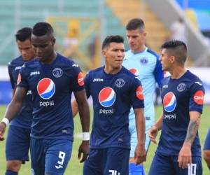 Jugadores del Motagua durante su último partido.