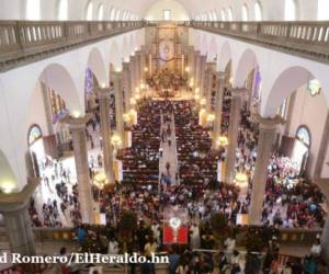 Así luce este viernes la Basílica de Suyapa durante celebración del hallazgo (Foto:David Romero/ El Heraldo Honduras/ Noticias de Honduras)