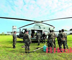 Trabajo. Además de ser la responsable del escudo aéreo, la Fuerza Aérea Hondureña apoya las labores terrestres y marítimas.