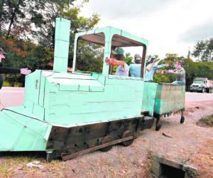 El tren que representa a “La Bestia” será quemado esta medianoche en Sabanagrande.