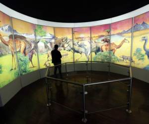 El objetivo del museo es que las personas de una forma interactiva conozcan sobre la historia de Honduras. En estas imágenes se muestran algunas especies que caminaron por el país hace miles de años. Foto: MArvin Salgado/EL HERALDO