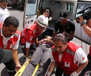 Los heridos están recibiendo atención de urgencia en el HEU, cuyas condiciones son reservadas, foto: El Heraldo.