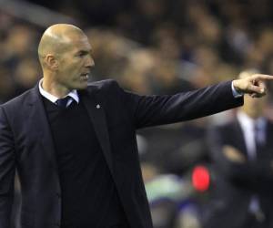 Zinedine Zidane, entrenador del Real Madrid de España.