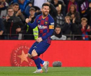Leo Messi anotó un triplete en el triunfo del Barcelona contra el Celta de Vigo. Foto: AFP