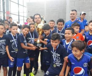 Motagua U-10 salió campeón en la Liga Andrés Salinas.