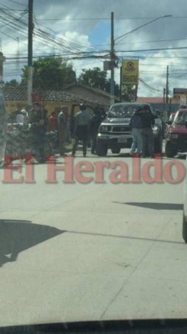 Impactantes imágenes del asesinato de tres personas en el centro de Siguatepeque  