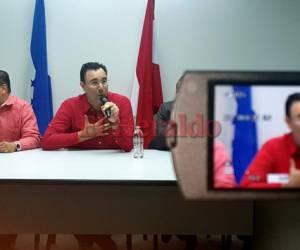 El líder político reiteró que el liberalismo no reconocerá los datos preliminares de las elecciones generales. (Foto: Efraín Salgado/ El Heraldo Honduras/ Noticias Honduras hoy)