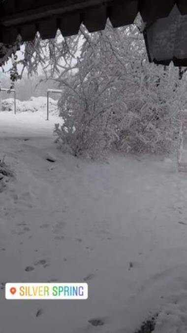 Así viven la tormenta de nieve los hondureños en Estados Unidos