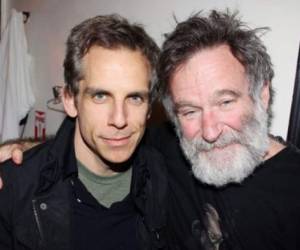 Benjamin Edward Stiller, junto al fallecido actor Robin Williams.