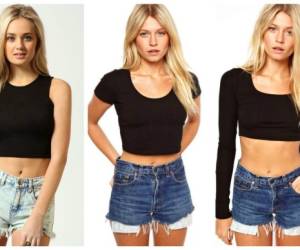 Los 'crop top' son una prenda de vestir muy popular entre las jóvenes.