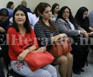 Las consultoras periciales de la Maccih presenciaron el juicio contra las empresas de maletín (Foto: Marvin Salgado/ El Heraldo Honduras/ Noticias de Honduras).